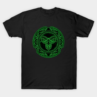 Viking Celtic Ram Aries Zodiac T-Shirt